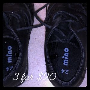 Mino European toddler dress shoes  3itemsfor$20